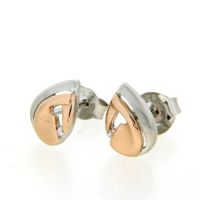Ohrstecker Silber 925 rhodiniert & rosé vergoldet