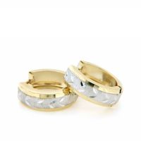 Scharniercreolen Gold 333 bicolor