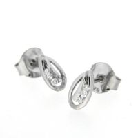 Ohrstecker Silber 925 rhodiniert