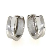 Scharniercreolen Silber 925 rhodiniert