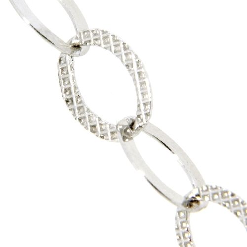 Kette Silber 925 rhodiniert 42 cm