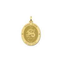 Names4ever Anhänger Gold 585 Sternzeichen oval Steinbock