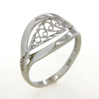 Ring Silber 925 rhodiniert Weite 54