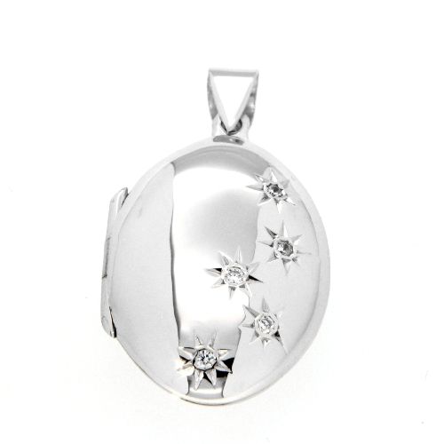 Medaillon Silber 925 rhodiniert