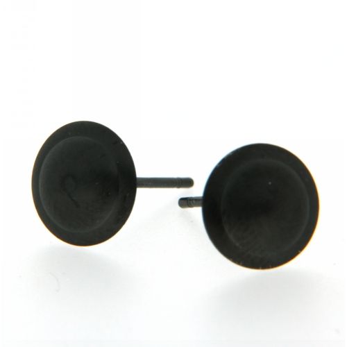 Ohrstecker Edelstahl IPB (schwarz)