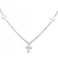 AMEN Kette 40 + 4 cm Silber CLCCZB3