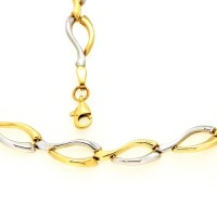 Kette Gold 333 bicolor 50 cm