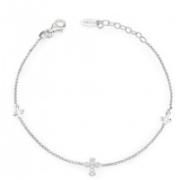 AMEN Armband 17 + 2 cm Silber BR3CZB