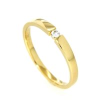 Ring Gold 585 Brillant 0,06 ct. Weite 48