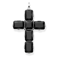 Thomas Sabo Anhänger Kreuz schwarz PE858-641-11