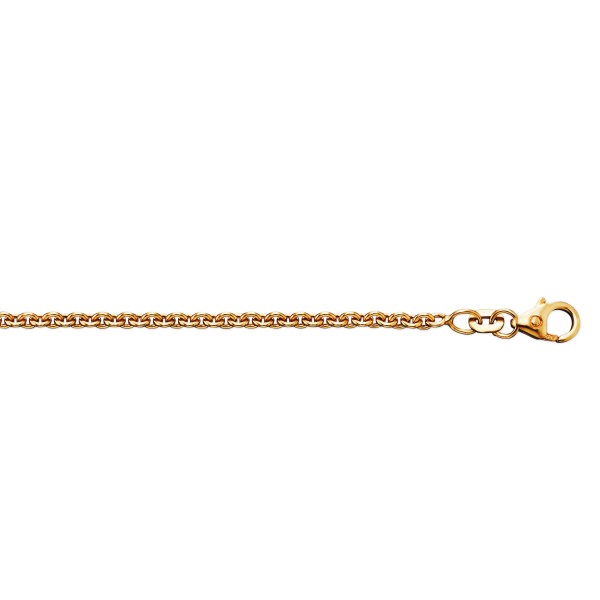 Rundankerkette 2,4 mm 585 Gelbgold 60 cm