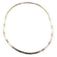 Collier Titan bicolor IP rosé 45+3 cm Zirkonia