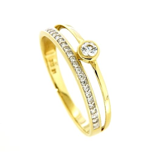Ring Gold 333 Zirkonia Weite 60