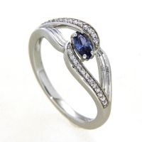 Ring Silber 925 rhodiniert Weite 54