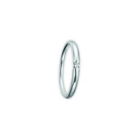 Ring Brillant 0,04 ct. 585 Weißgold Größe 51