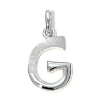 Buchstaben-Anhänger G Silber 925 rhodiniert