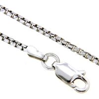 Kette Silber 925 rhodiniert 60 cm runde Venzianer