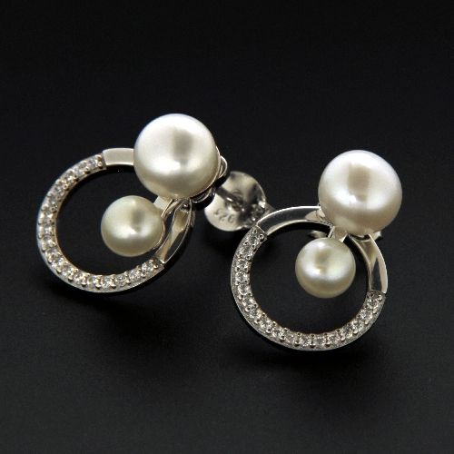 Ohrstecker Silber 925 rhodiniert