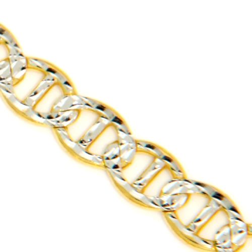 Armband Gold 333 bicolor 19 cm