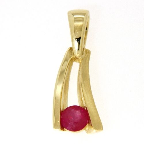 Anhänger Gold 333 echt Rubin