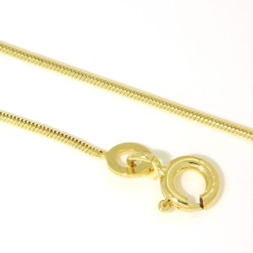 Schlangenkette Gold 333 0,8mm 8-kantig 42 cm