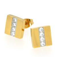 Ohrstecker Edelstahl bicolor IPG