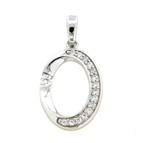 Anhänger Silber 925 rhodiniert Zirkonia