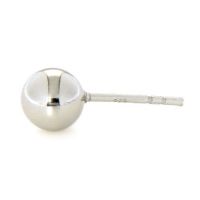 Ohrstecker Silber 925 rhodiniert Kugel 5mm