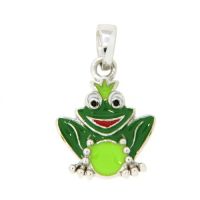 Anhänger Silber 925 rhodiniert Frosch 