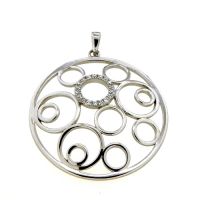 Anhänger Silber 925 rhodiniert Zirkonia