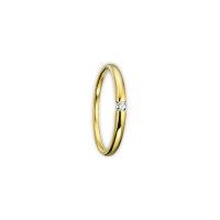 Ring Brillant 0,04 ct. 585 Gelbgold Größe 56