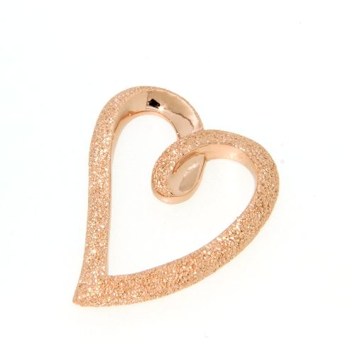 Herzanhänger Silber 925 rosé vergoldet