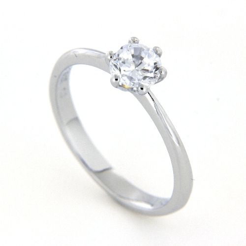 Ring Silber 925 rhodiniert Zirkonia Weite 52