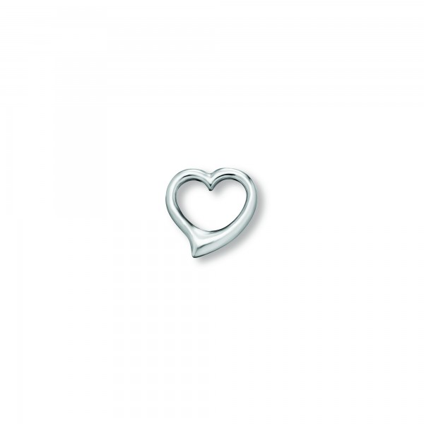 Anhänger Herz 925 Silber rhodiniert