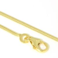 Schlangenkette Gold 333 1,2mm 8-kantig 42 cm 