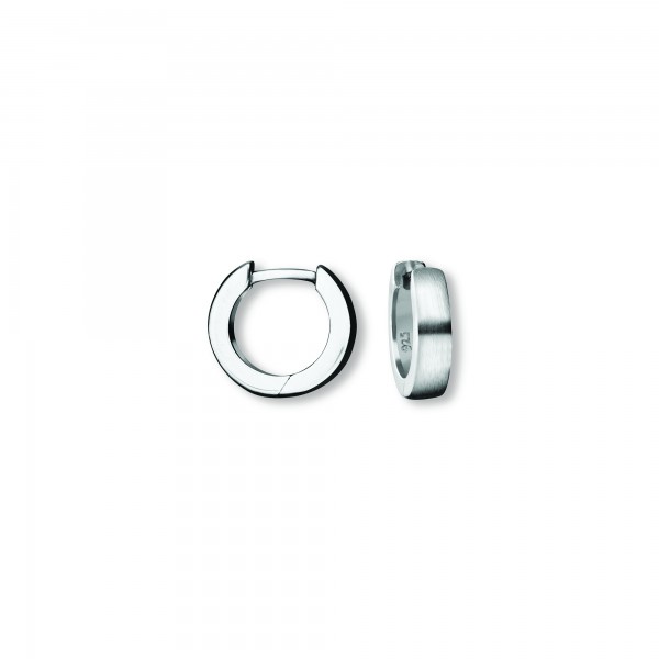 Creolen 925 Silber rhodiniert