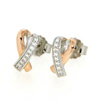 Ohrstecker Silber 925 rhodiniert & rosé vergoldet