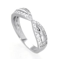 Ring Silber 925 rhodiniert Weite 54