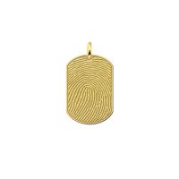Names4ever Anhänger Gold 585 Dogtag Fingerabdruck