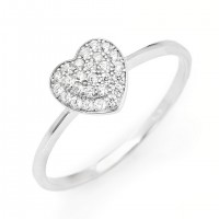 AMEN Ring Silber Herz Gr. 52 RH-12