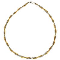 Collier Silber 925 rhodiniert & vergoldet 45 cm 