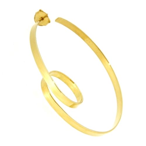 Creolen Silber 925 vergoldet (Stecker) 52mm