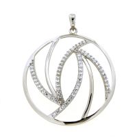 Anhänger Silber 925 rhodiniert Zirkonia