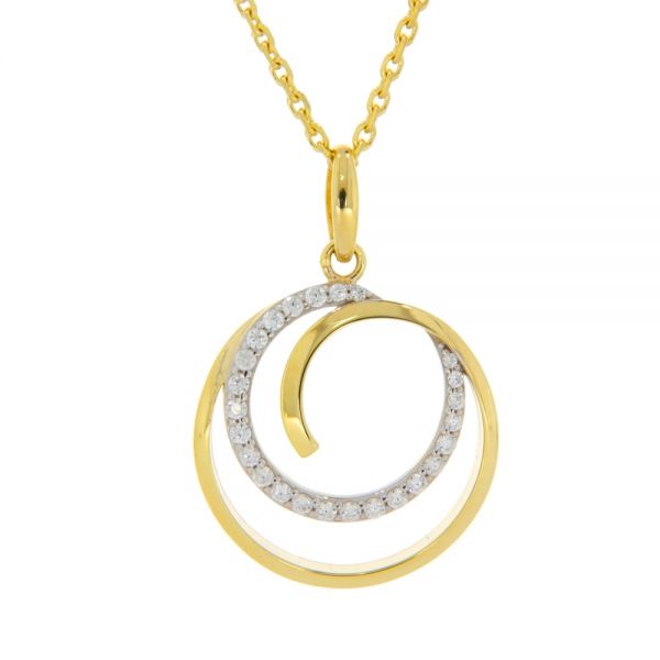 Anhänger Gold 333 bicolor