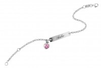 SCOUT Armband silber, rosa Herz 260239100