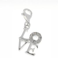 Charm Silber 925 Love 