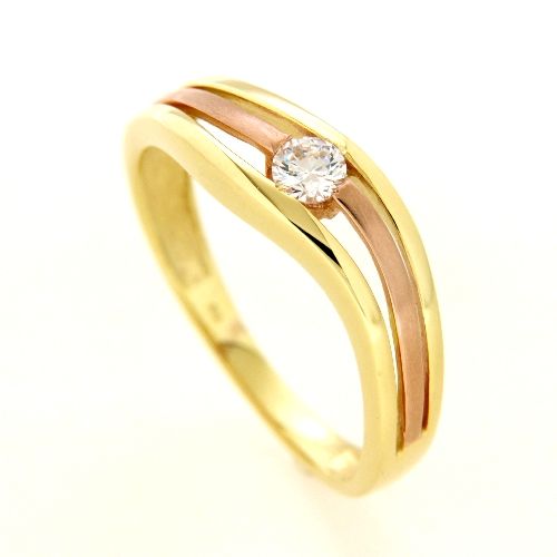 Ring Gold 333 bicolor rosé Weite 62