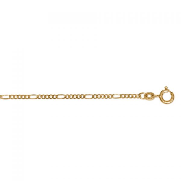 Figarokette diamantiert 1,9 mm 333 Gelbgold 45 cm