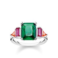 Thomas Sabo Ring farbige Steine Größe 54 TR2262-477-7-54