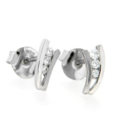 Ohrstecker Silber 925 rhodiniert
